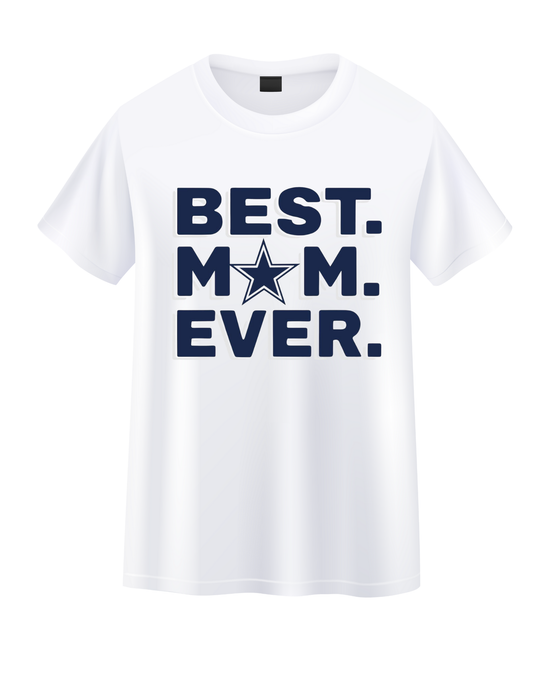 Best Mom Ever Cowboys Tee image 0
