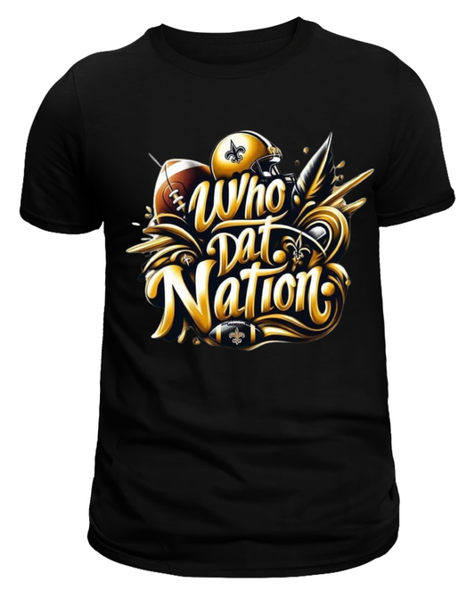 Who Dat Nation black tee image 0
