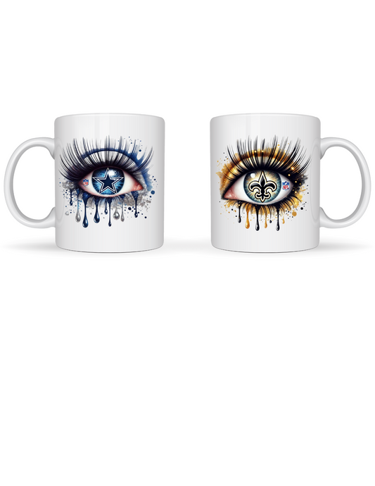 Saints & Cowboys Eyes mug image 0